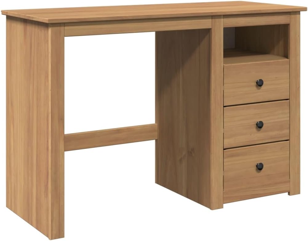 vidaXL Bureau Panama 112x45x75 cm bois massif de pin