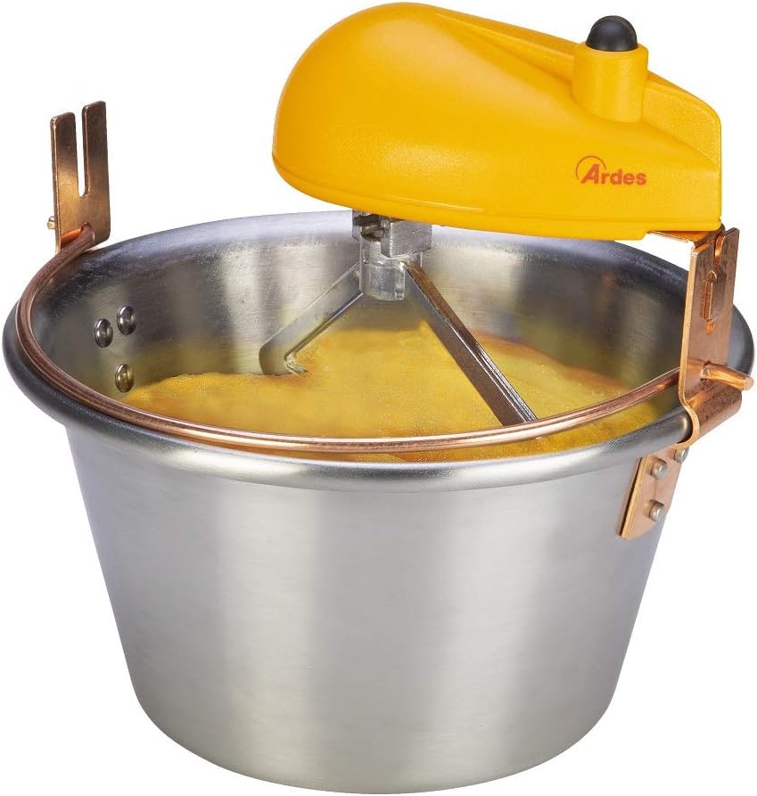 Ardes AR2481 Casserole électrique en acier inoxydable Convient pour les plaques à induction Pour polenta et confiture Pour 8/12 personnes Diamètre 28