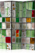 Ovegna Paravent - Emerald Stained Glass Room Dividers 135x172