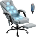 Vinsetto Fauteuil de Bureau massant, Chaise de Bureau, Chaise Ergonomique avec Hauteur réglable, Dossier inclinable et télécommande Filaire