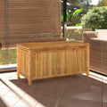 Générique Boîte de Rangement de Jardin 110x52x55 cm Bambou, Meubles, Mobilier de Jardin, Coffres de Jardin, Brun, (Poids 16.5KG)