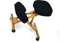 Siège Ergonomique - Chaise Assis sur Genoux en Bois Pliable et Réglable - Tabouret de Bureau sur Roulettes - Soulage le Dos - Correction Posture