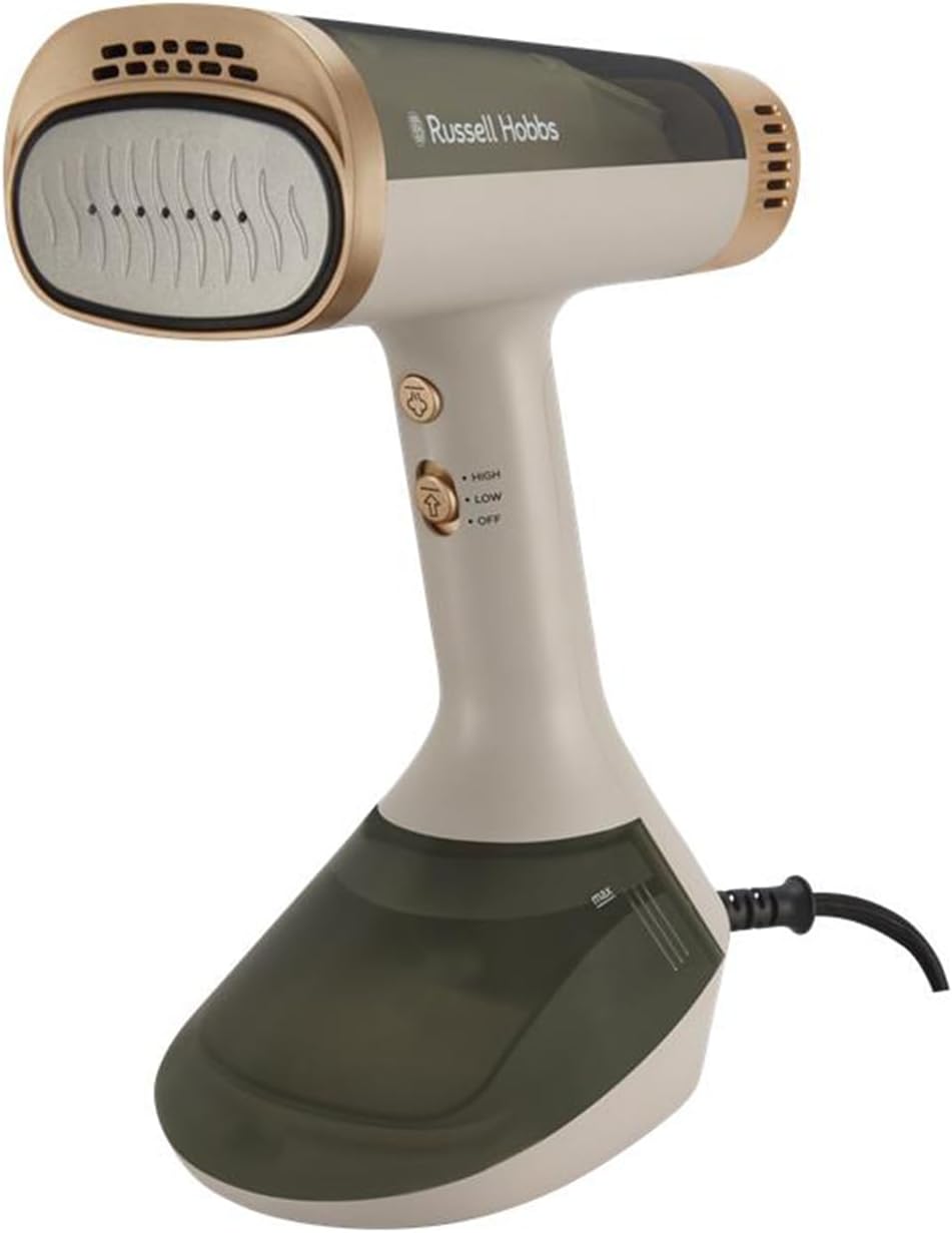 Russell Hobbs Défroisseur à main vapeur Technologie d'aspiration Fer à repasser VacuSteam (3 modes vapeur/d'aspiration, réservoir 200 ml