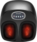 Snailax Masseur de pieds Shiatsu avec chaleur, pétrissage profond, compression, vibration, masseur électrique de pieds pour fasciite plantaire