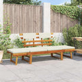 Solivagant Banc de Jardin avec Coussins 2-en-1 190 cm Bois Solide d'acacia, (18 KG)