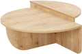Menzzo Set de 2 Tables Basses Design Oatglow Chêne Clair