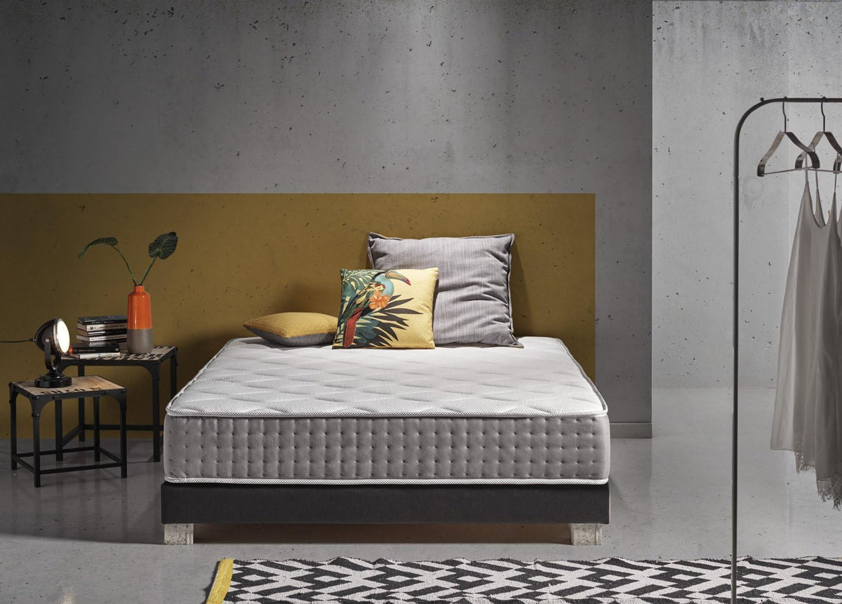 Simpur Relax: Matelas 120x190 cm Ergo EQUILIBRÉ Mousse à mémoire de Forme Soft, Épaisseur 19 cm, Confort Universel, Ergonomique & Orthopédique