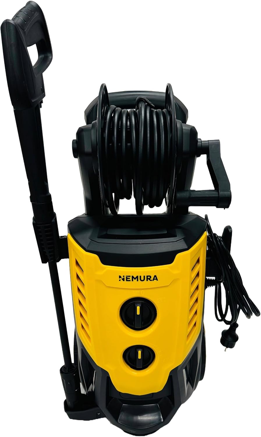 Nemura Nettoyeur Haute Pression - Puissance de 2400 W - Pompe en Aluminium 138 Bars - Tuyau de 5 mètres - pour Tous Types de Nettoyage