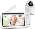 GHB Babyphone Caméra 5' 1080P HD 4000 mAh Autonomie 7x24H Vision Nocturne