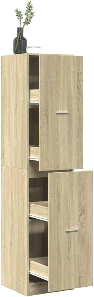 Solivagant Armoire d'apothicaire chêne Sonoma Bois d'ingénierie, (38.2 KG)