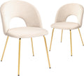 Ensemble de 2 chaises de coiffeuse CangLong, fauteuil capitonné moderne pour cuisine, salle à manger et salon