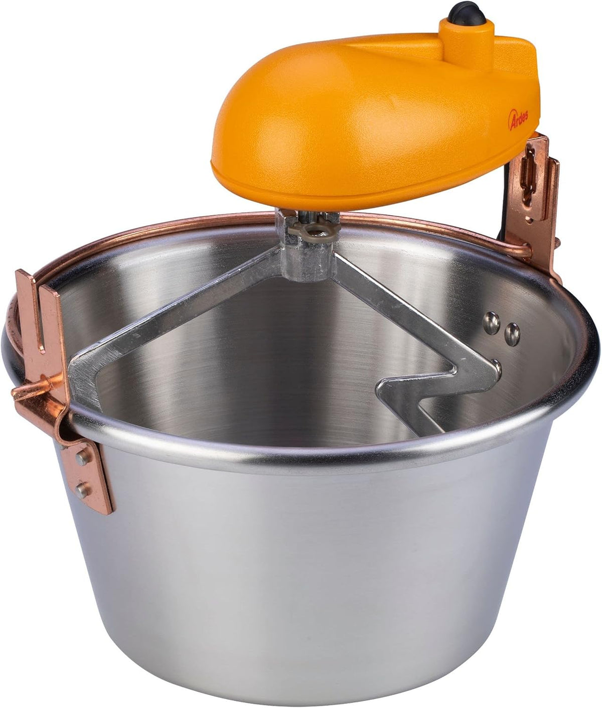 ARDES - AR24AM81 Chaudron Acier INOX Diamètre 28cm Mélangeur Polenta Confiture, Ardes Chaudron pour Foyer à Induction
