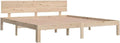 vidaXL Cadre de lit Bois Massif 180x200 cm Super King