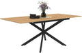 IDMarket - Table à Manger Extensible Rectangle INES 6-10 Personnes Bois et Noir 160-200 cm