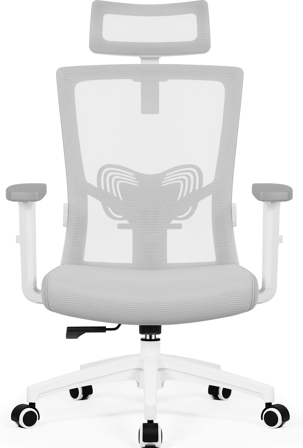Daccormax Chaise Bureau Ergonomique, Chaise de Bureau avec roulettes, Fauteuil de Bureau Support Lombaire et Accoudoir Réglables