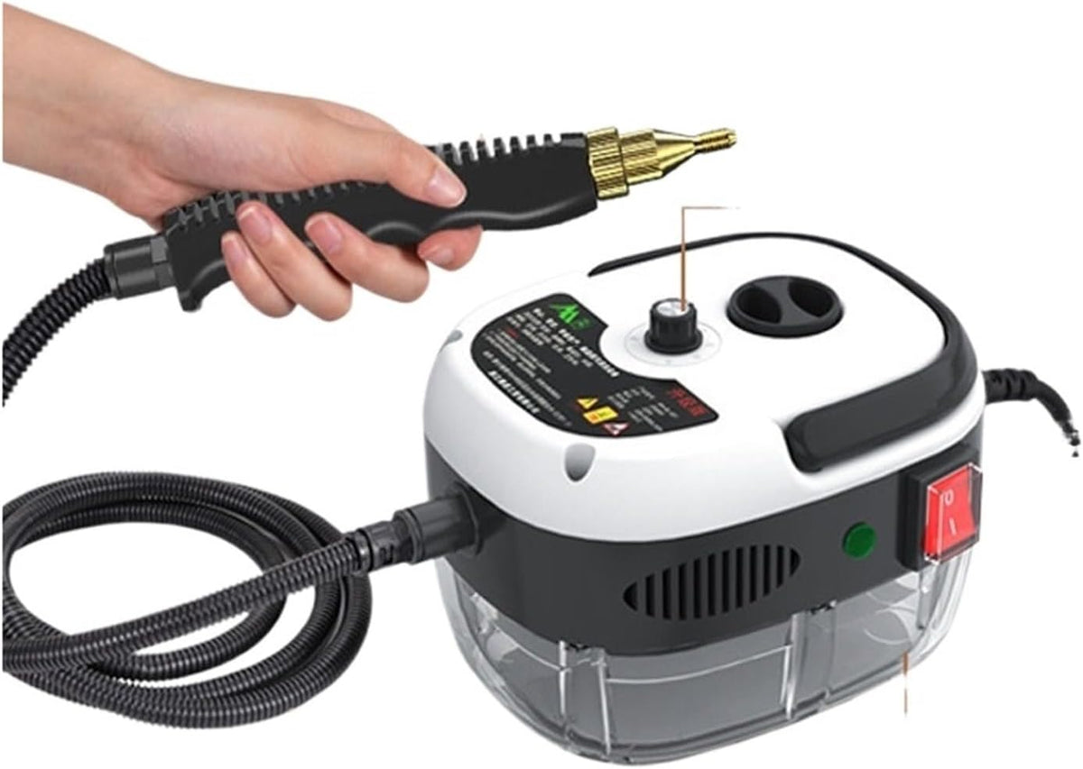 OutFyt Nettoyeurs à vapeur haute pression 2500W, nettoyeur for hotte de cuisine et voiture (réservoir d'eau), Polyvalent(Rot)