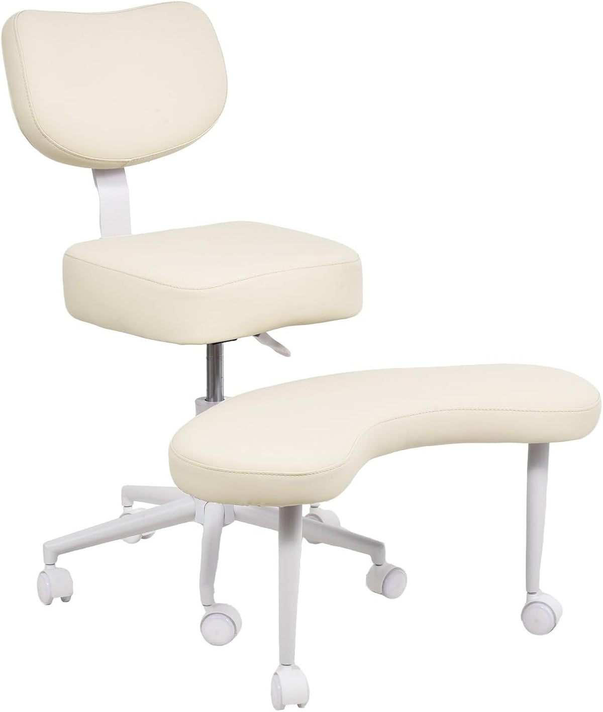 Fanatique De Méditation, Chaise Ergonomique À Jambes Croisées Avec Roulettes