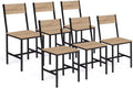 IDMarket - Lot de 6 chaises de Cuisine Detroit Design Industriel