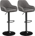 Yaheetech Tabourets de Bar Lot de 2 Pivotant Réglable en Hauteur Rotatif sur 360° Chaises de Bar avec Revêtement en Similicuir Tabourets Hauts