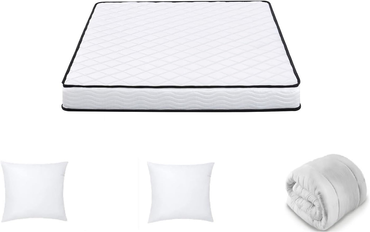 IZTOSS Matelas 140x200CM 14CM Epaisseur avec Couette Oreiller sous Vide.Mousse A Mémoire (140x200CM)