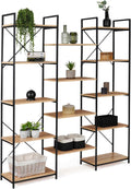 IDMarket - Étagère bibliothèque Trio 5 Niveaux Detroit Design Industriel 170 cm