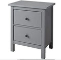 Ikea HEMNES Commode à 2 tiroirs en bois massif 54 x 66 cm