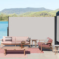 Brise Vue Retractable, Paravent Exterieur Retractable Store Exterieur Opaque, Protection de l'intimité et du Vent pour Balcon Terrasse Exterieur