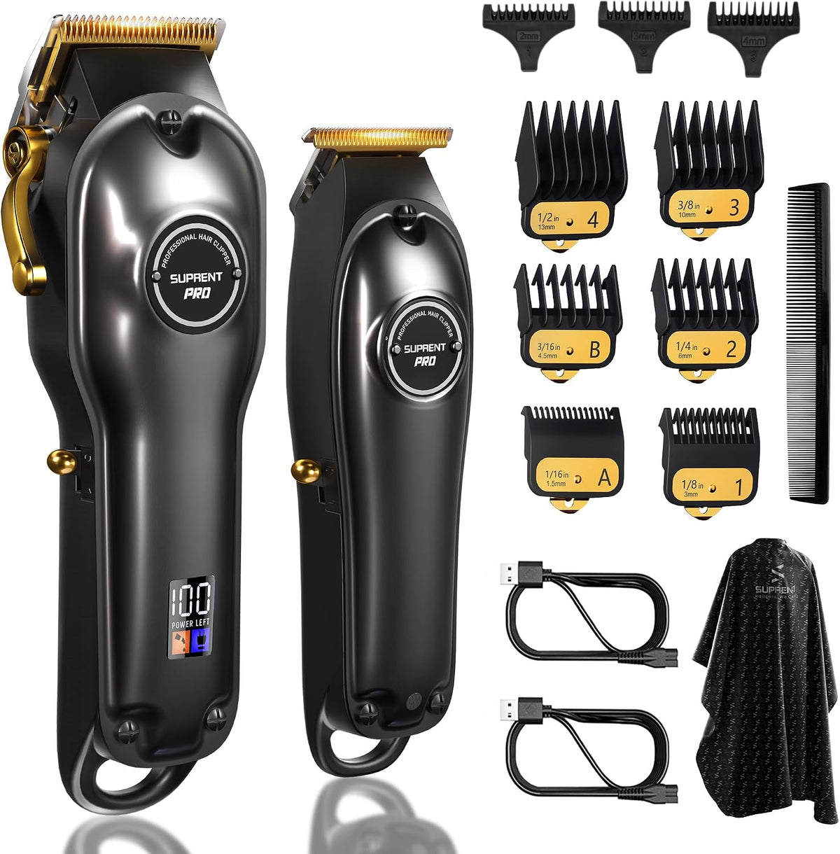 SUPRENT Tondeuse à Cheveux Professionnelle Homme-Kit de Coupe de Cheveux