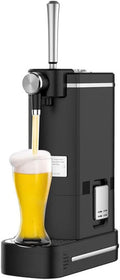 tireuse a Biere, Distributeur De Bière Double De Table, Machine À Mousse De Bière Portable, pour Maison Et Bar, b Black + Silver